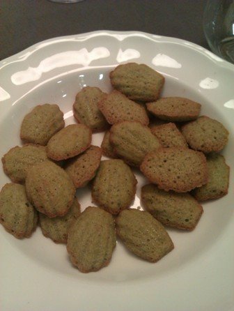 Mignardise de té verde.