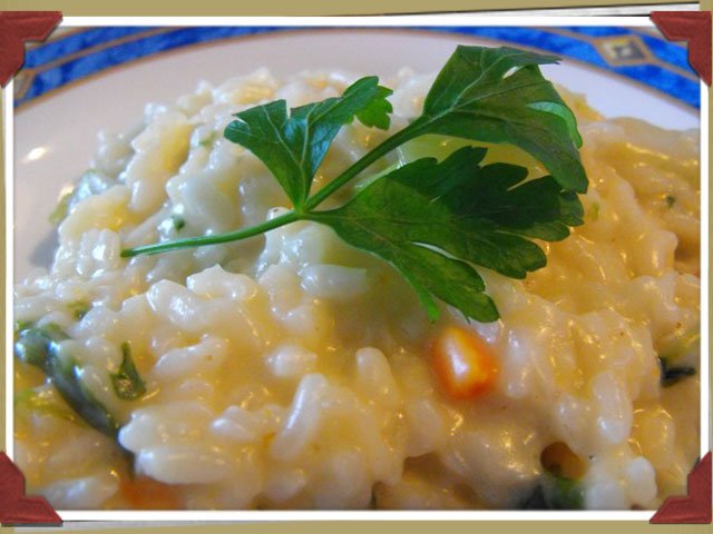 Risotto con lechuga